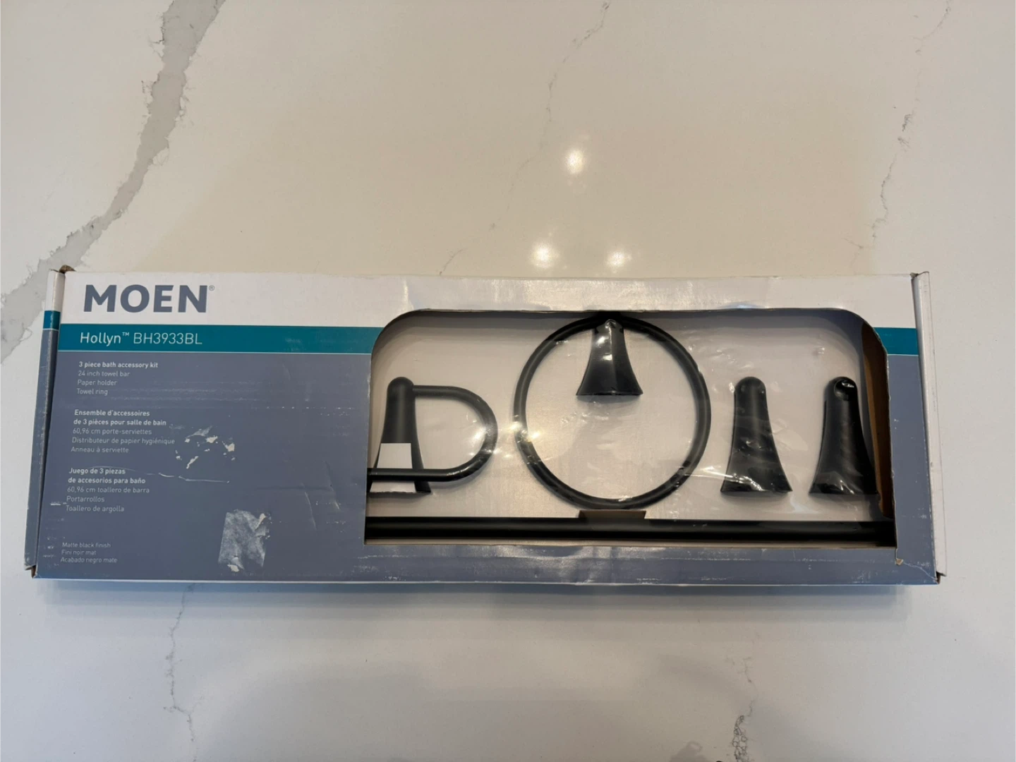 Moen Hollyn 3 Piece Bath Accessory Kit BH3933BL