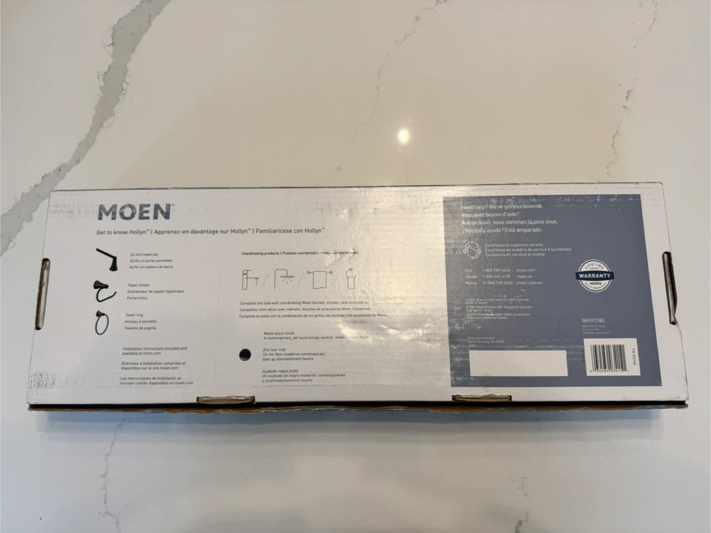 Moen Hollyn 3 Piece Bath Accessory Kit BH3933BL - photo 2