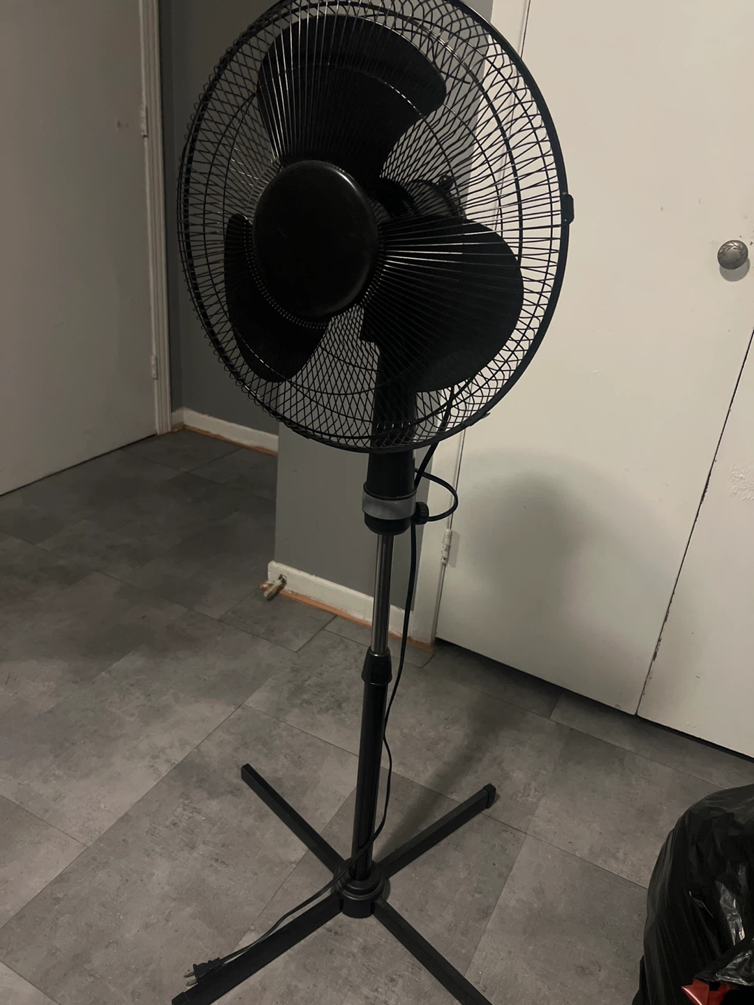 Black Stand Fan