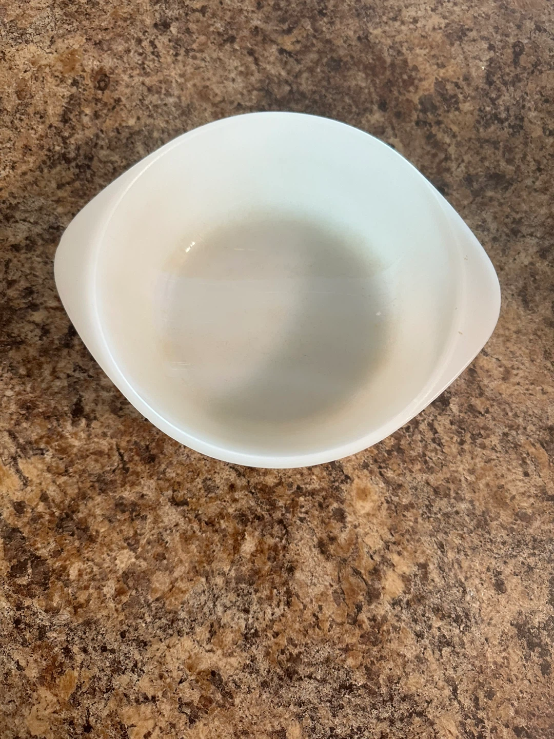 Glasbake Milk Glass Casserole Dish