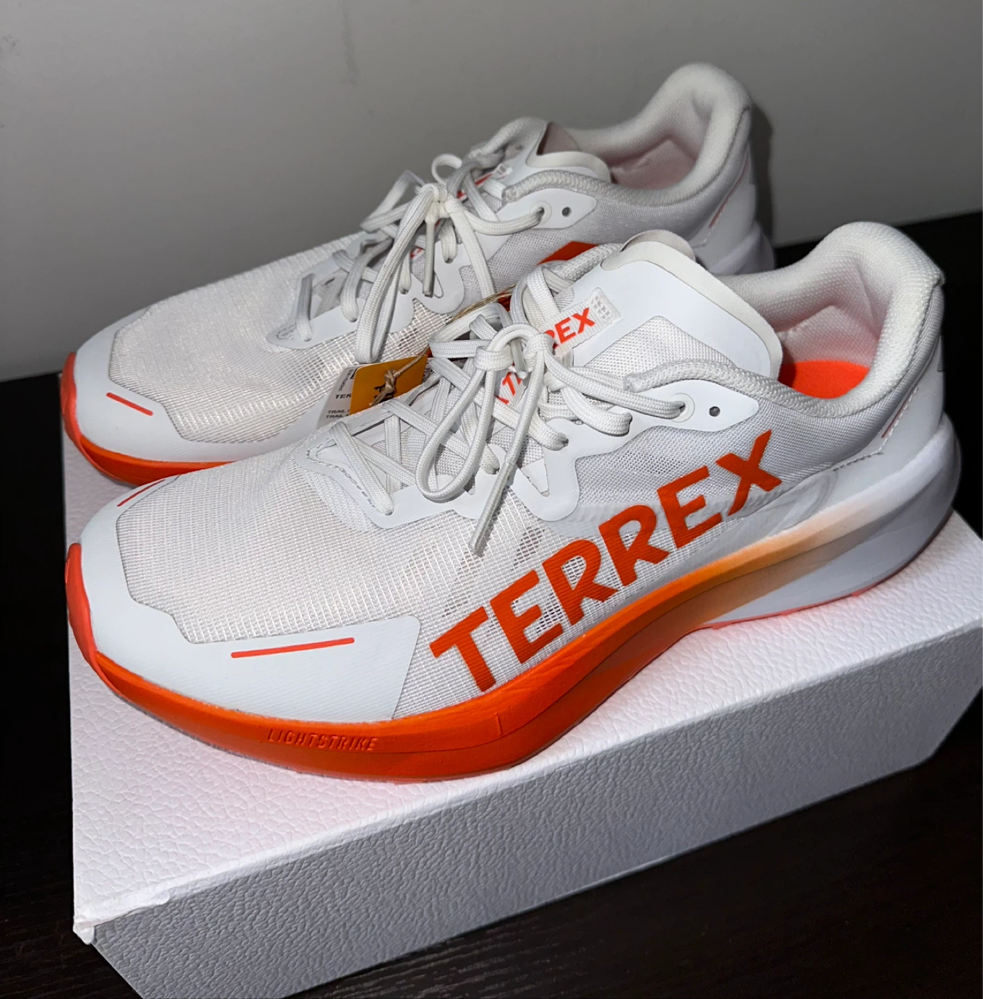 Adidas Terrex Trail Running Shoes White/Orange - photo 3