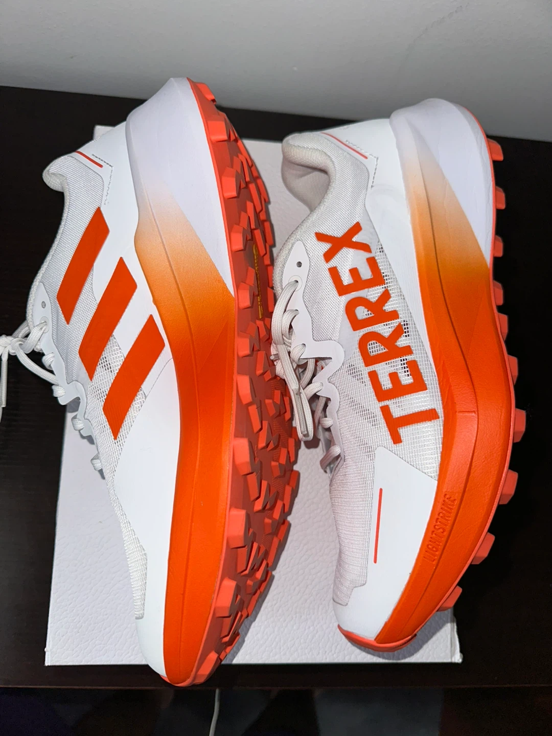 Adidas Terrex Trail Running Shoes White/Orange