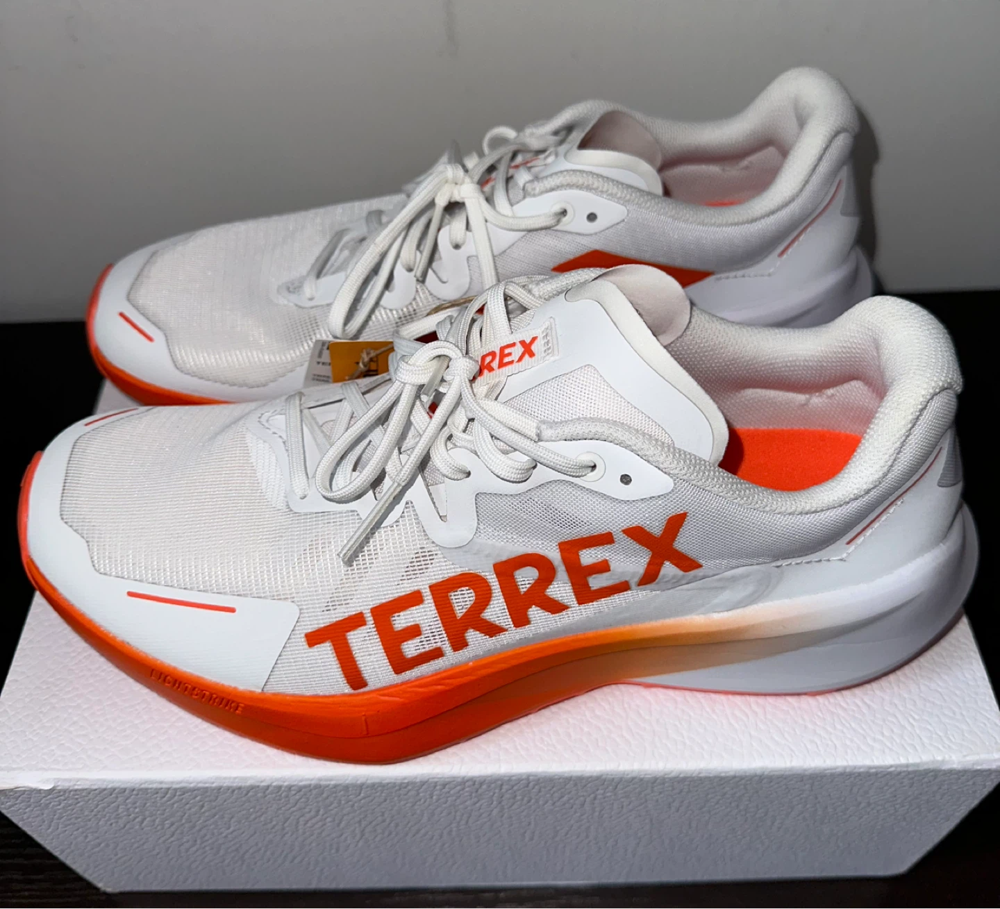 Adidas Terrex Trail Running Shoes White/Orange - photo 4