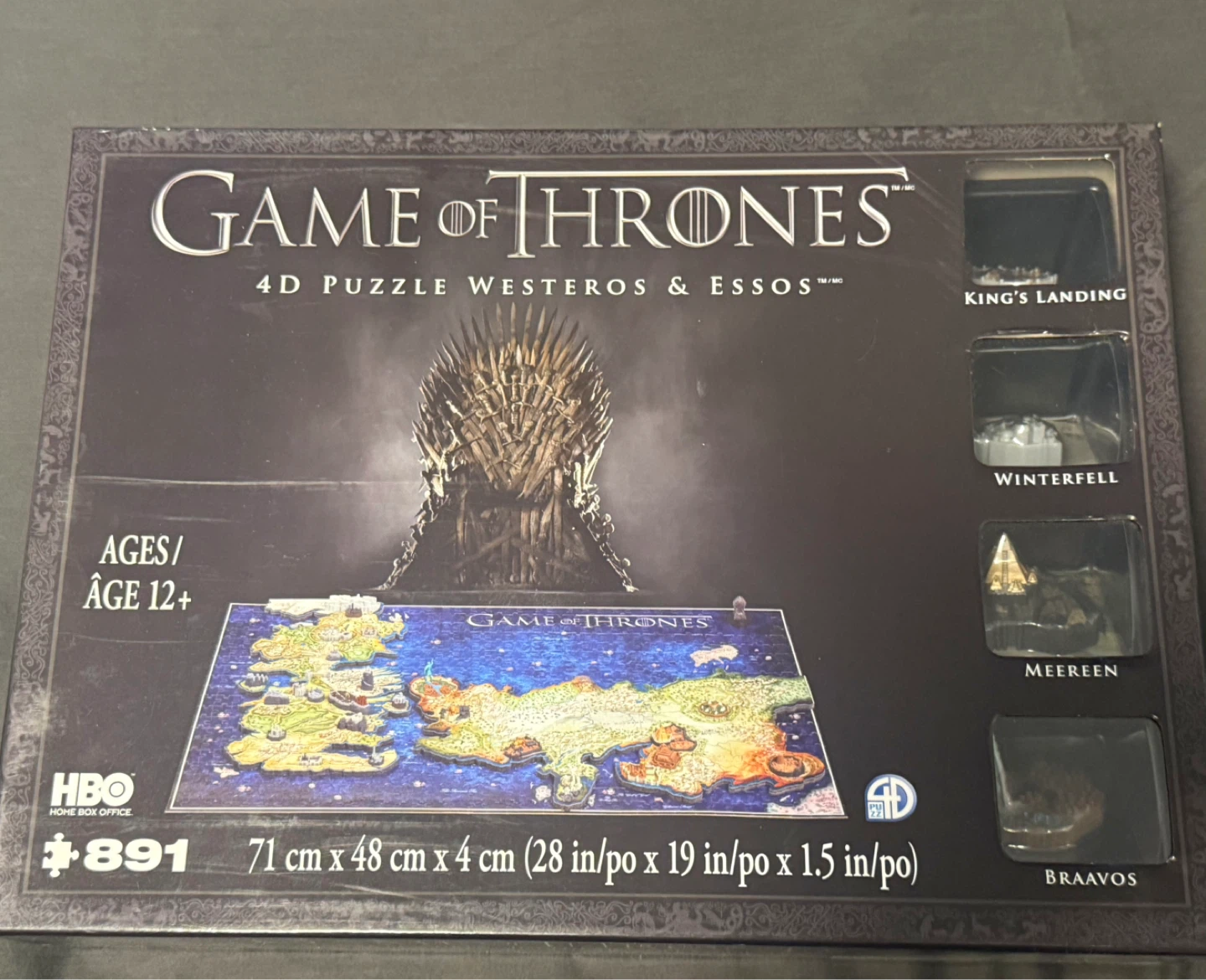 Game of Thrones 4D Puzzle Westeros & Essos #891