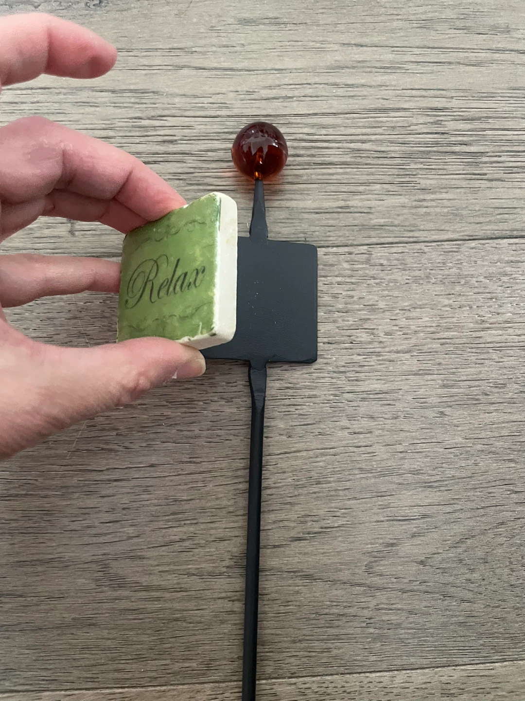 NEW! Decorative Garden Stake with "Relax" Sign - photo 2