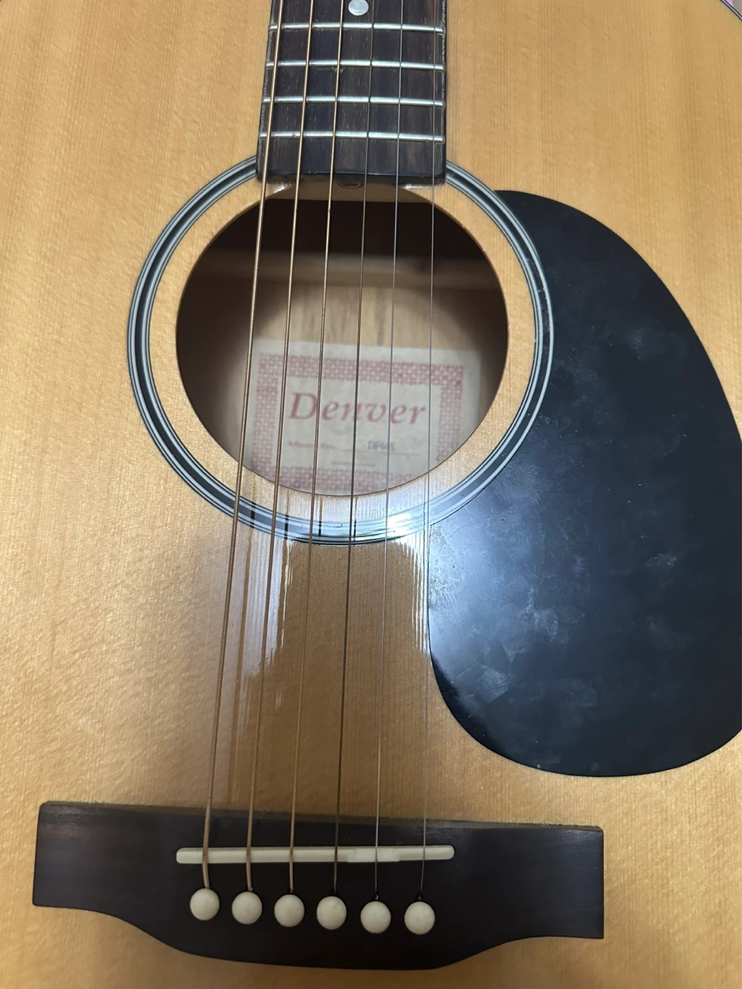 Denver Acoustic Guitar Folk Style - Natural - photo 3