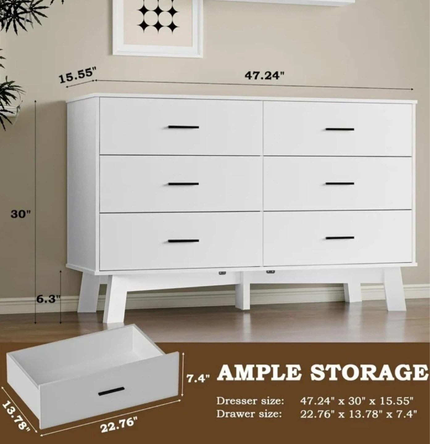 6-Drawer Dresser - photo 2