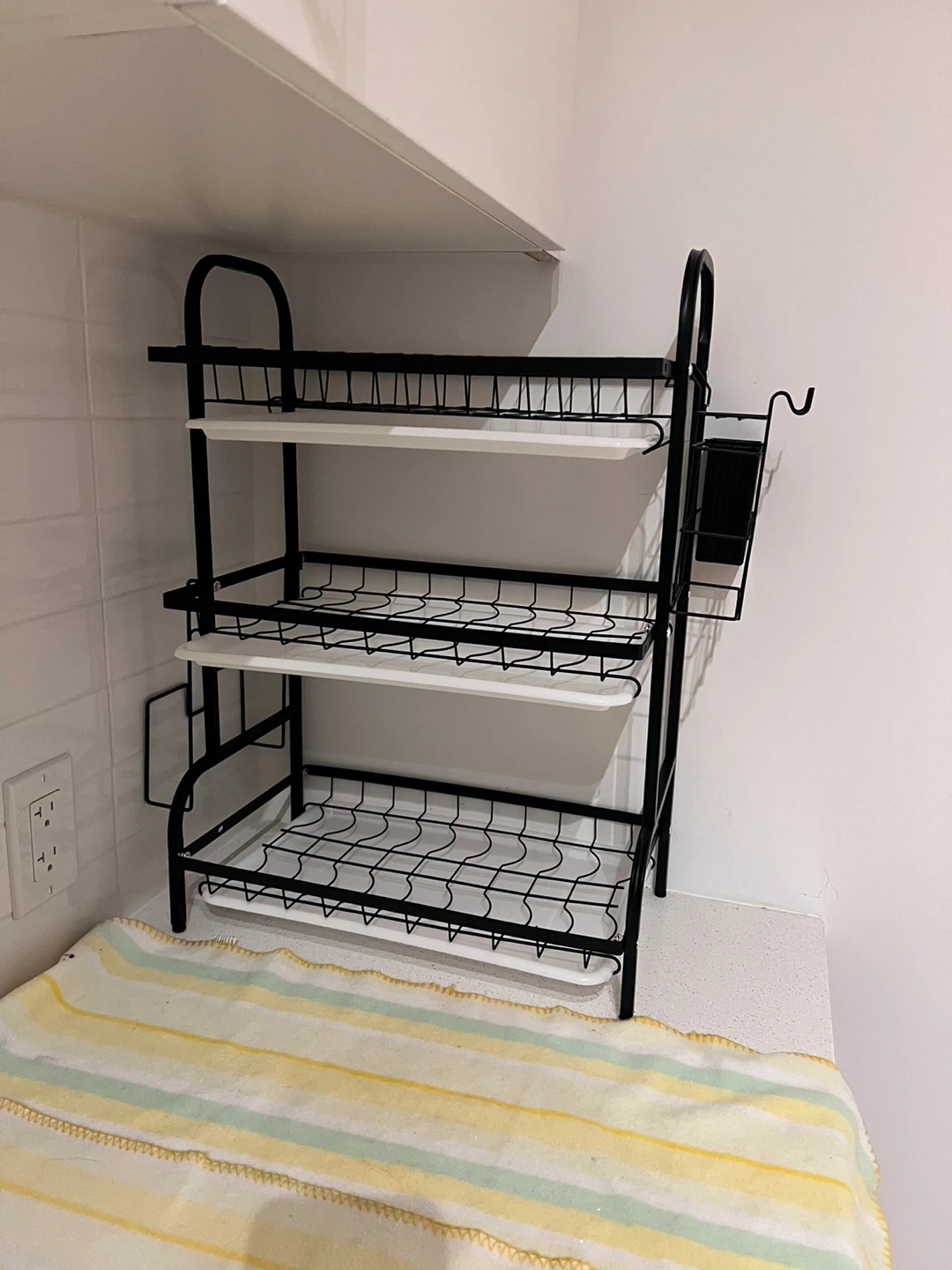 3-Tier Dish Drying Rack with Utensil Holder - photo 2