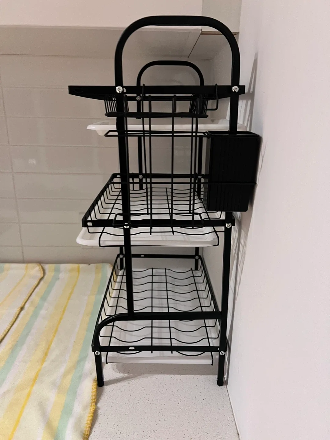3-Tier Dish Drying Rack with Utensil Holder - photo 4