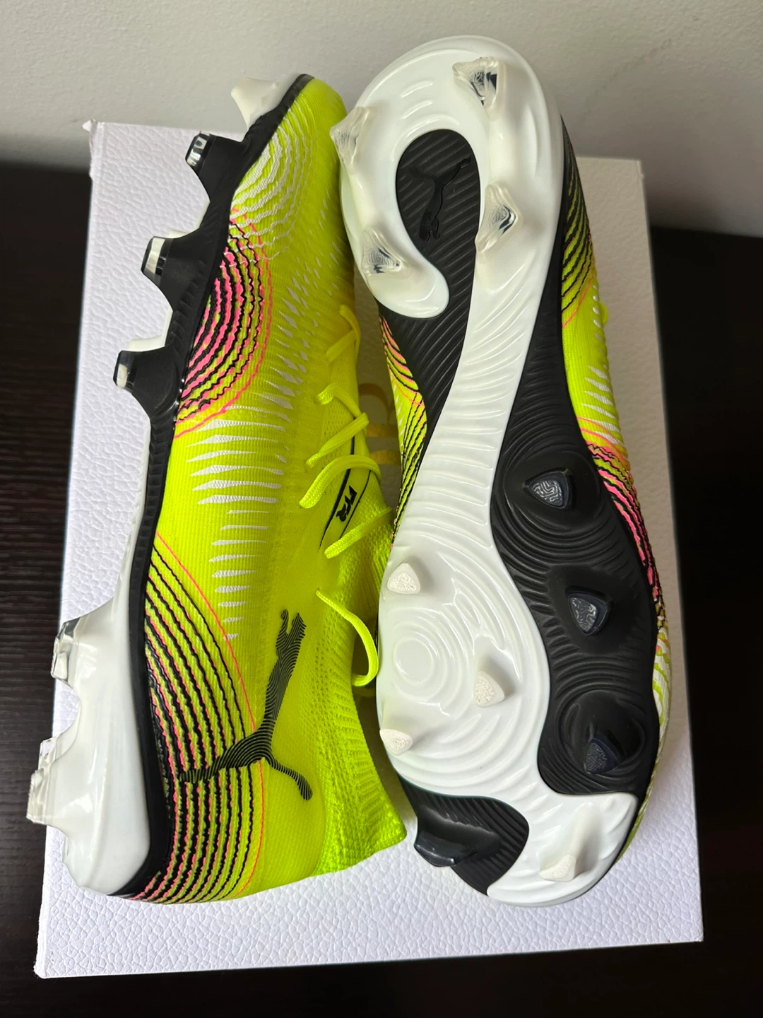 Puma Ultra FG Soccer Cleats - Yellow/Black/Pink - photo 2