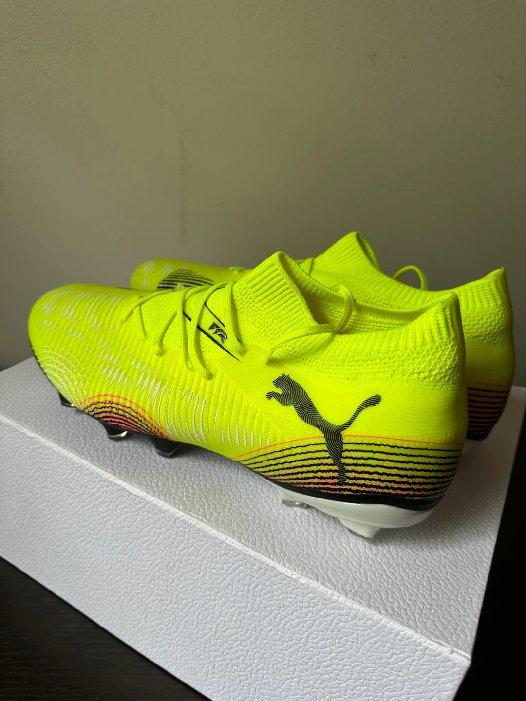 Puma Ultra FG Soccer Cleats - Yellow/Black/Pink - photo 3