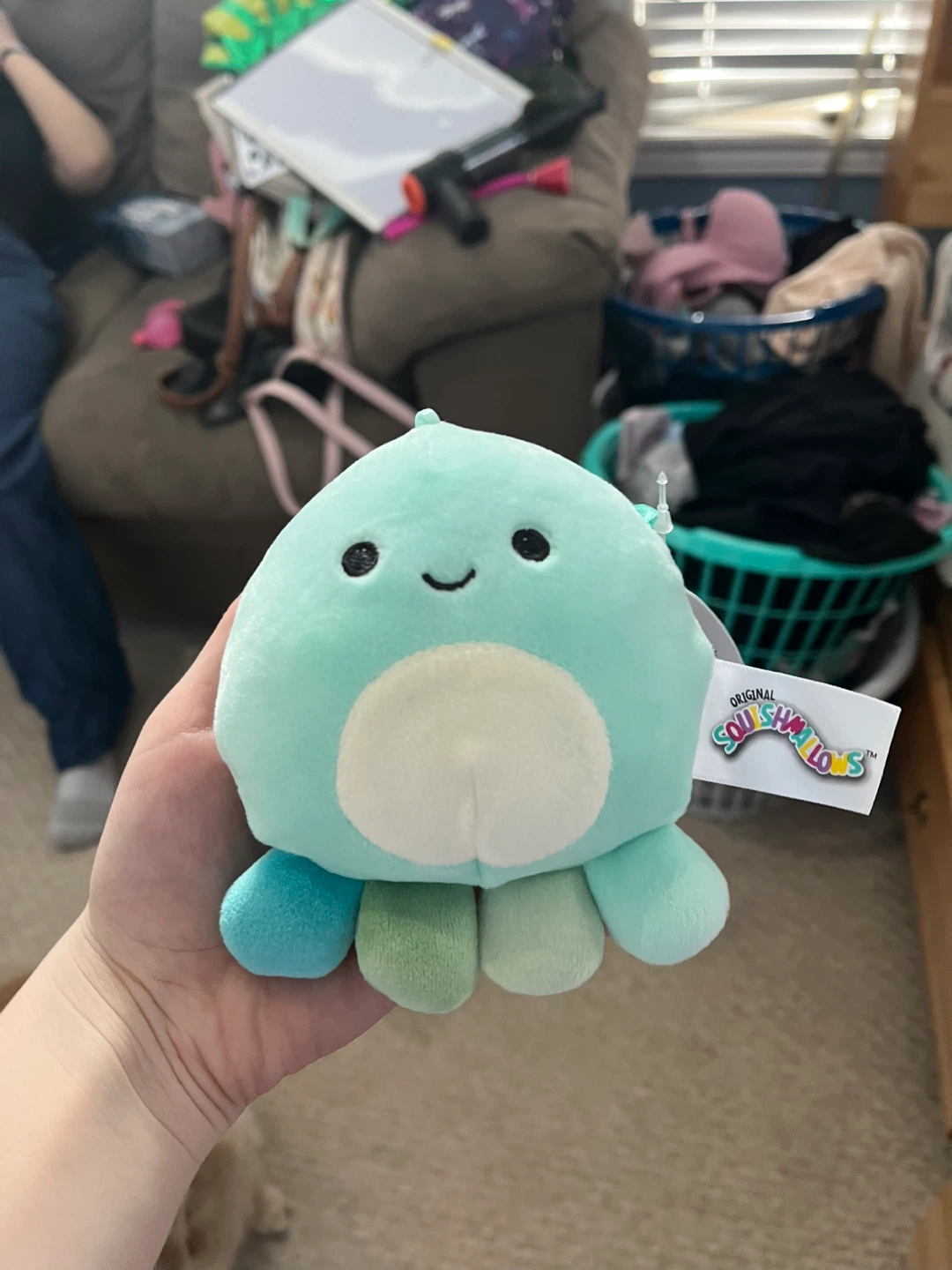 Teal Octopus Squishmallows Plush Toy