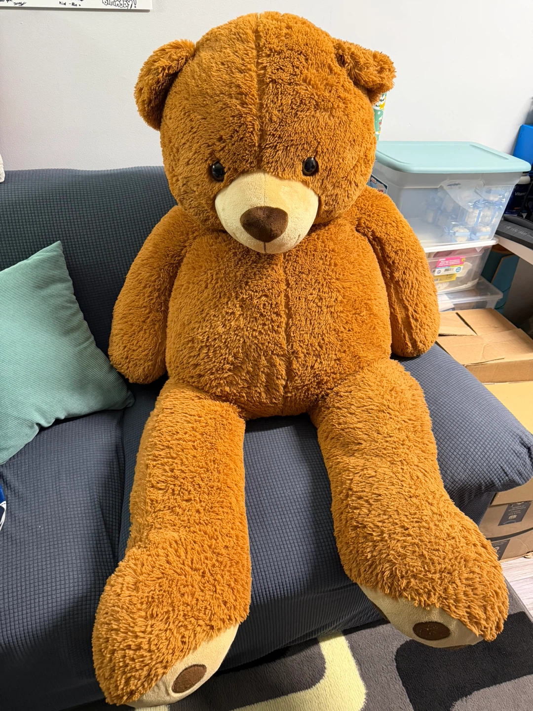 (FREE) Large Brown Teddy Bear Plush