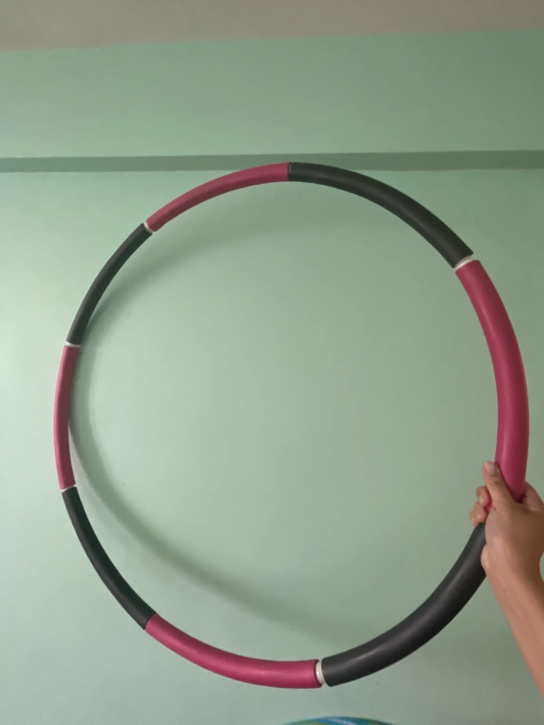 Pink and Black Hula Hoop