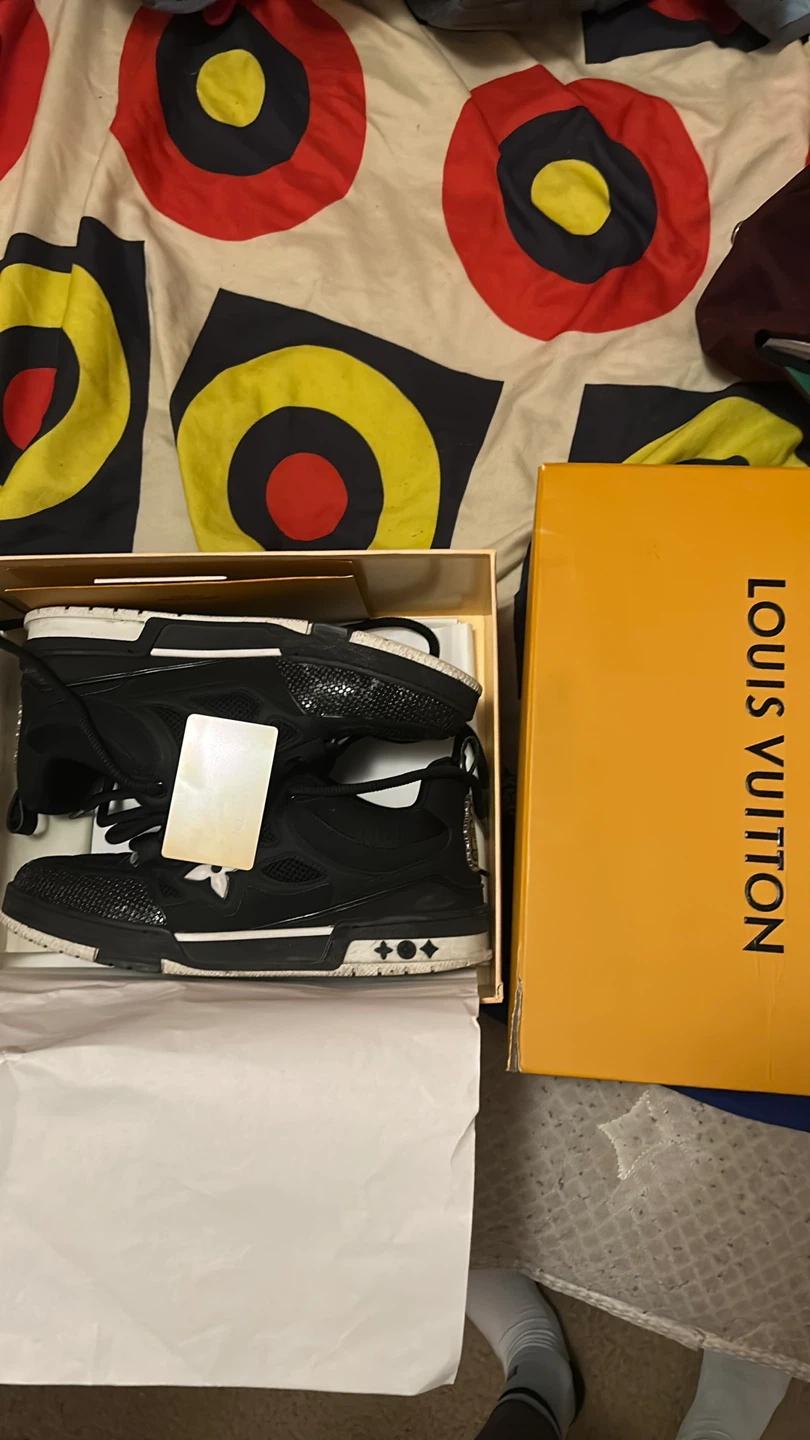 Louis Vuitton Black LV Trainer Sneakers