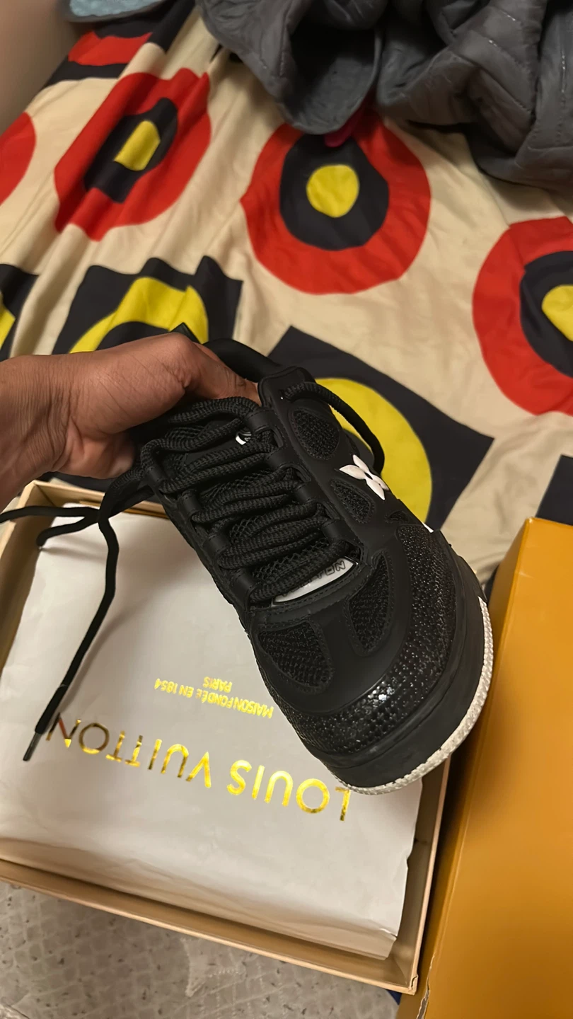 Louis Vuitton Black LV Trainer Sneakers - photo 4