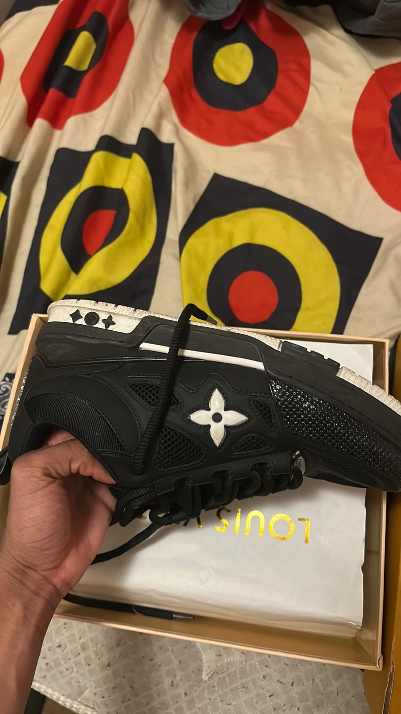 Louis Vuitton Black LV Trainer Sneakers - photo 5