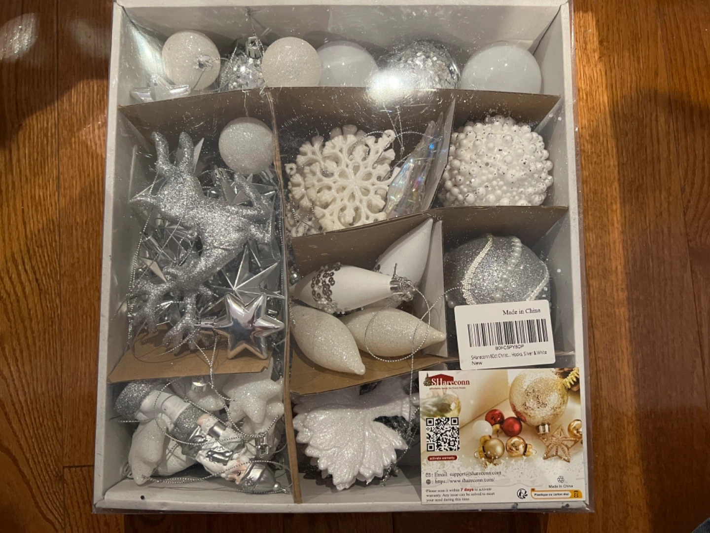 100%NEW NeverUse SHareconn 80ct ornaments Orig$60 NOW$15