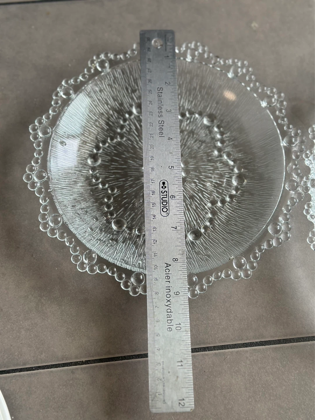 Glass Decorative Plates Set (2) - photo 3