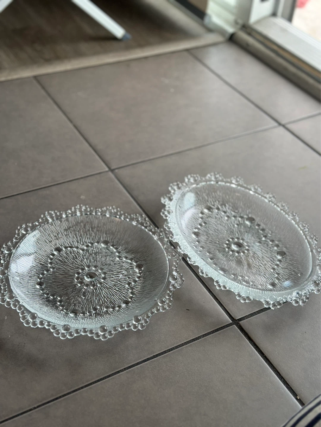 Glass Decorative Plates Set (2) - photo 2