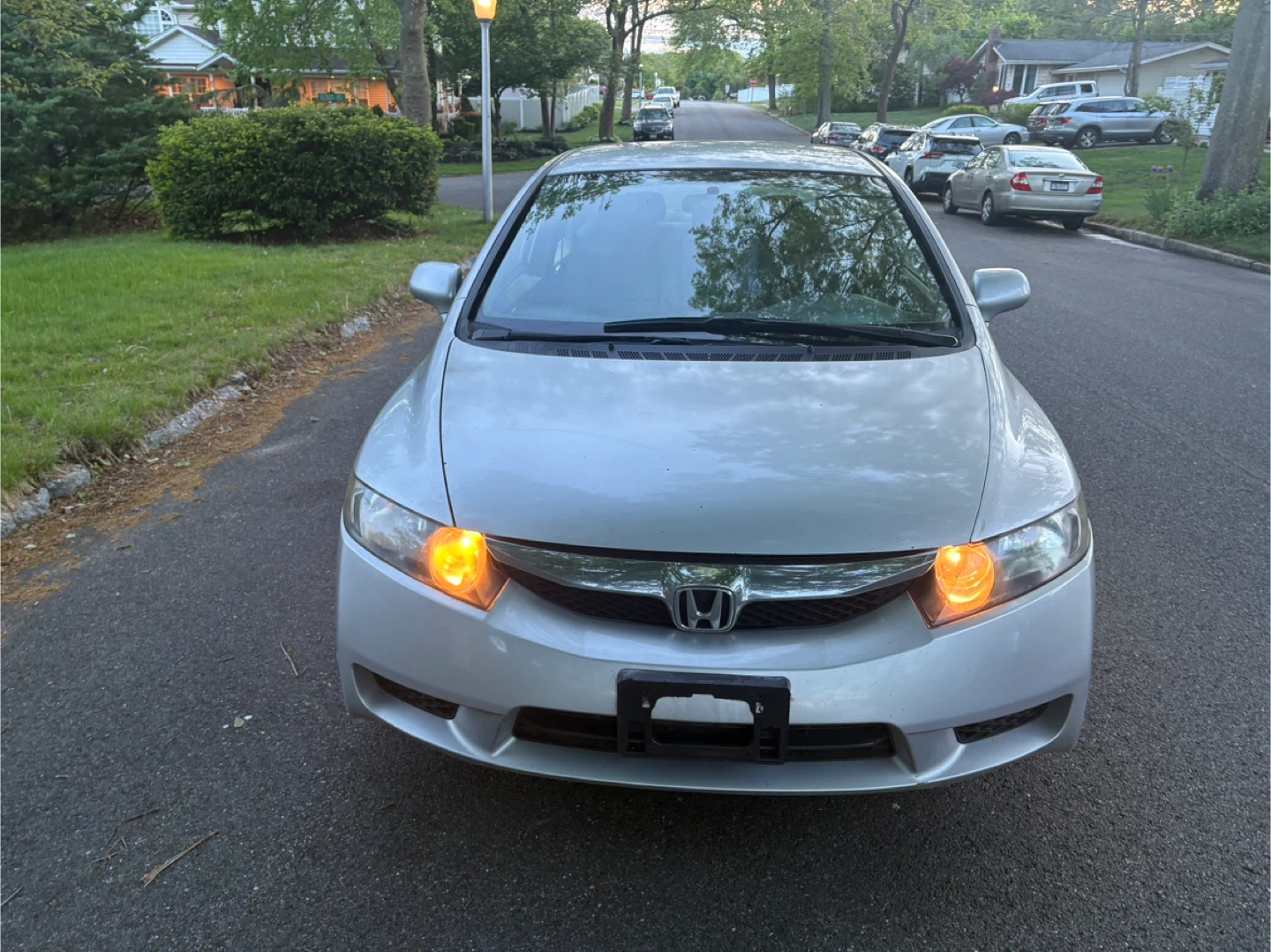 Silver Honda Civic Sedan with Black Wheels - photo 3