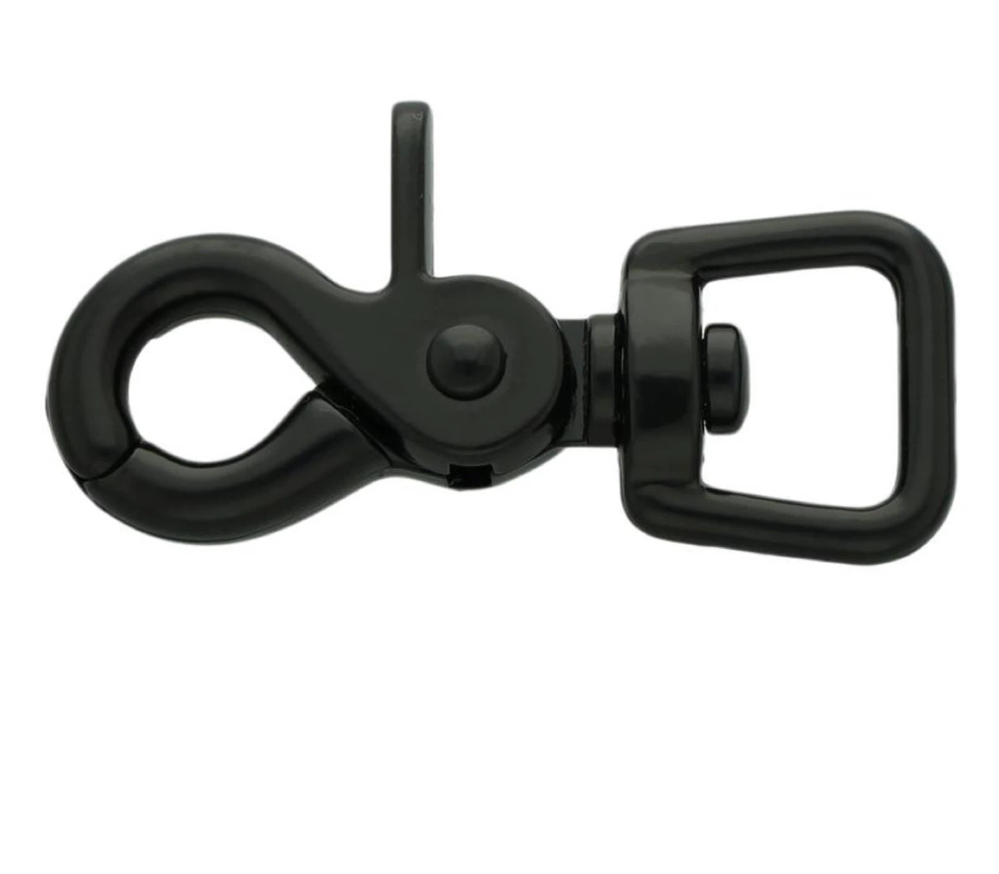 Black Metal Swivel Snap Hook
