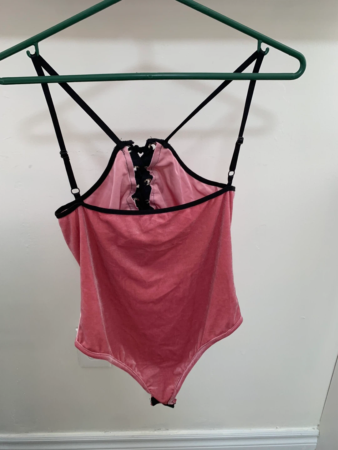 Pink Velvet Bodysuit - Small - photo 2