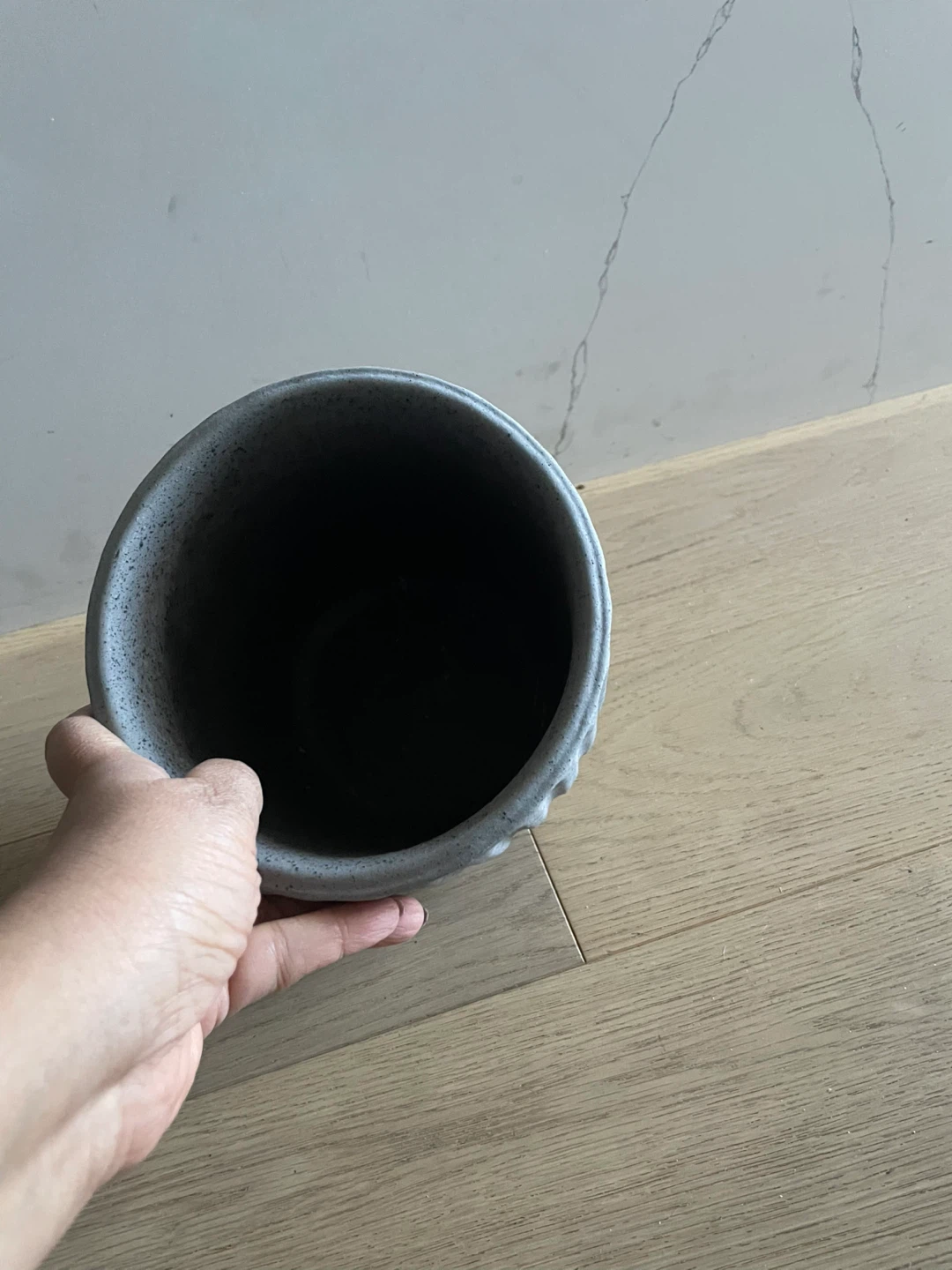 Grey Fluted Planter Pot - photo 2
