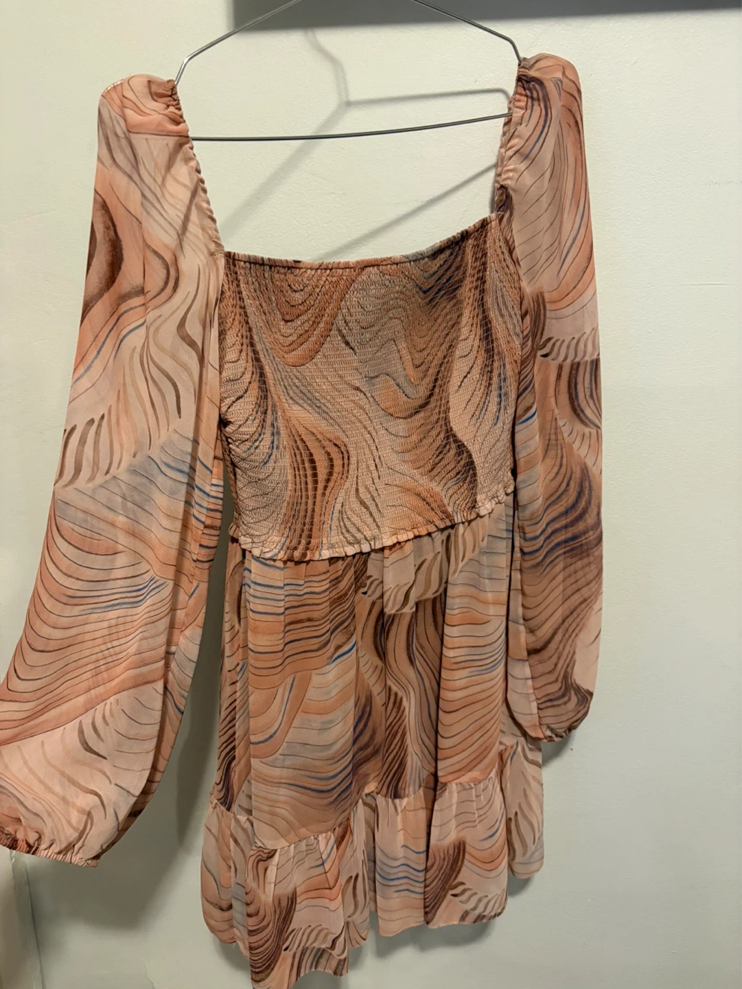 Wilfred  Long Sleeve Smocked Mini Dress - photo 3