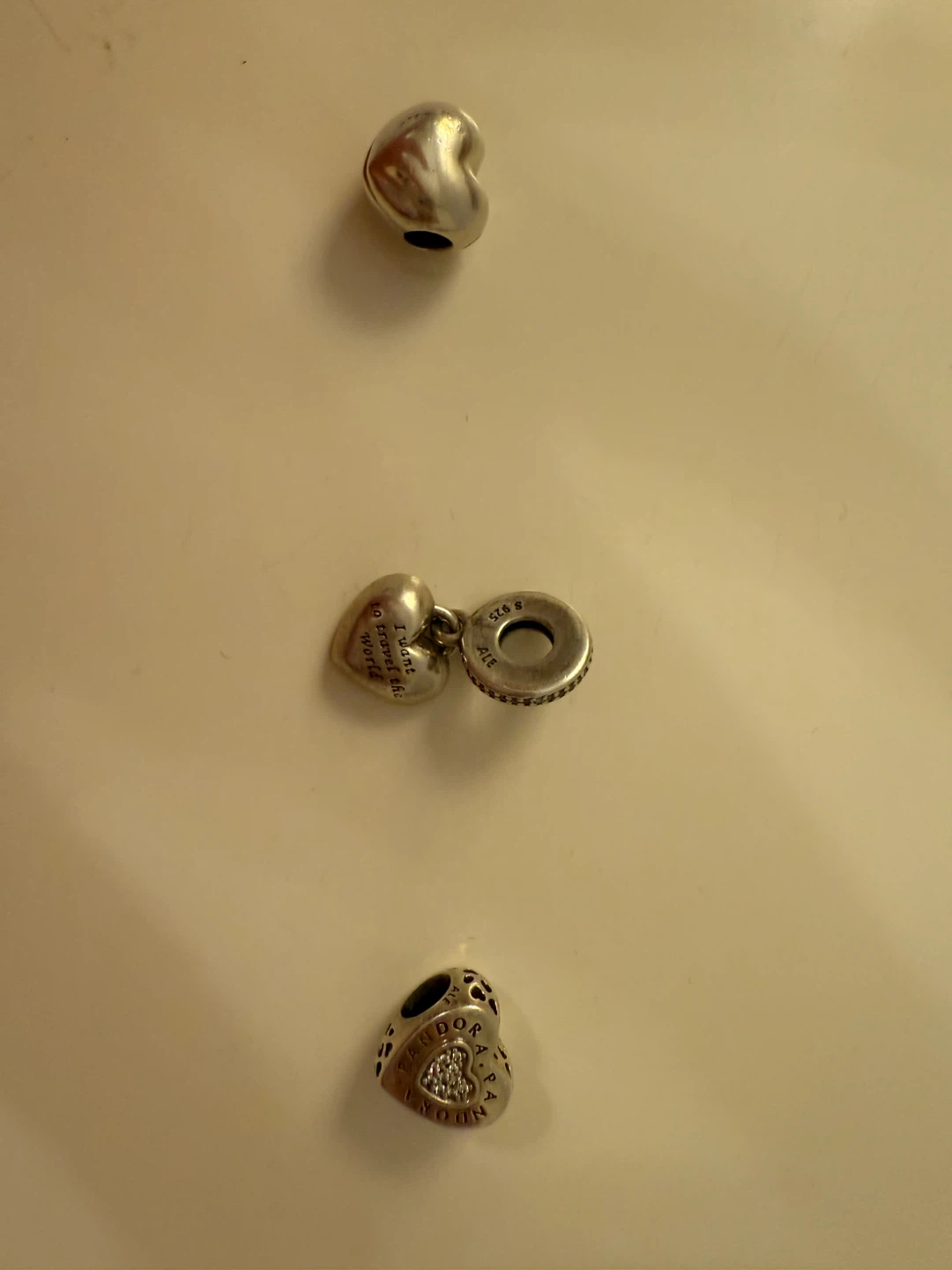 Pandora Sterling Silver Heart Charms - photo 2
