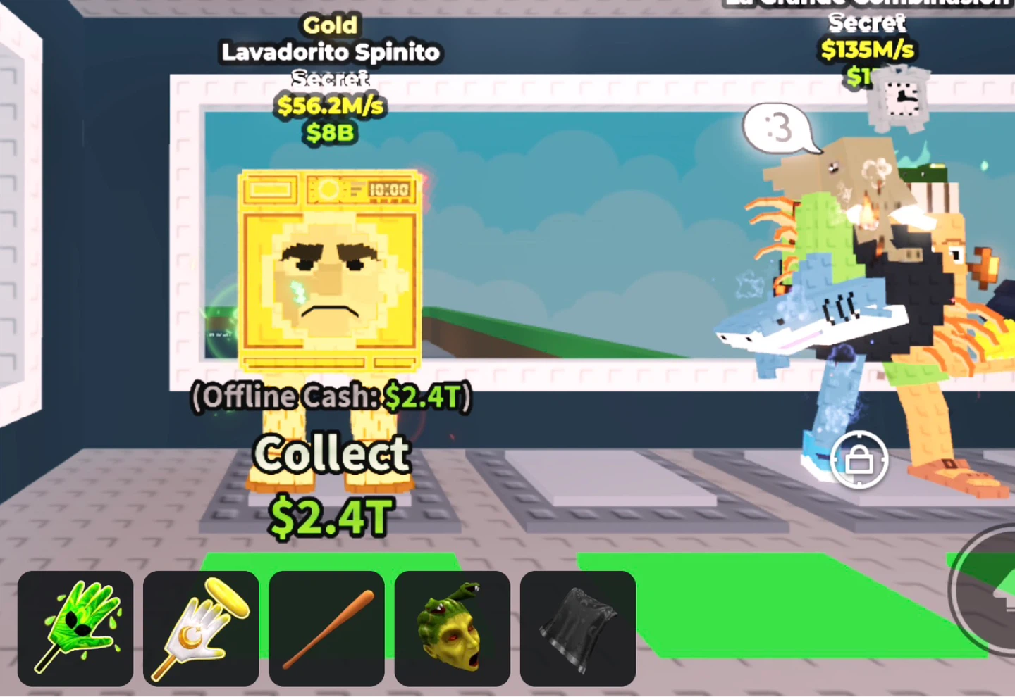 Gold Lavadorito Spinito and 135 million la grande