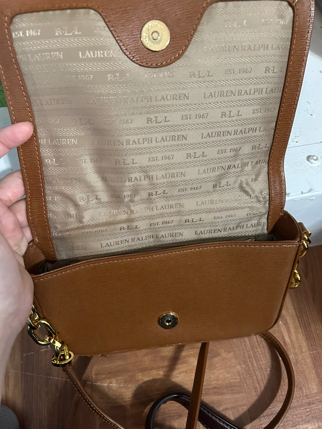 Lauren Ralph Lauren Brown Leather Crossbody Bag - photo 2