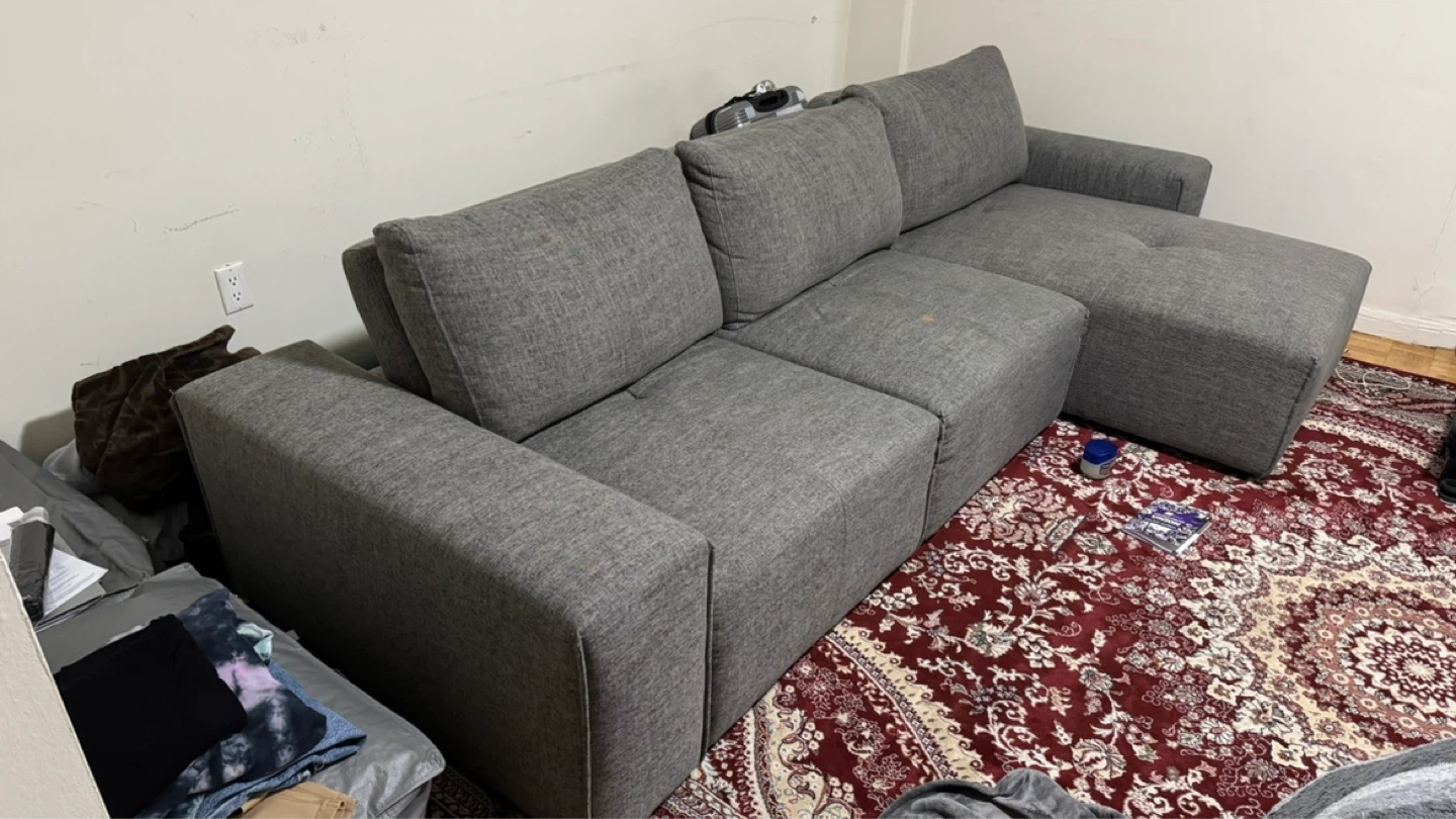 Grey Sectional Sofa - photo 4