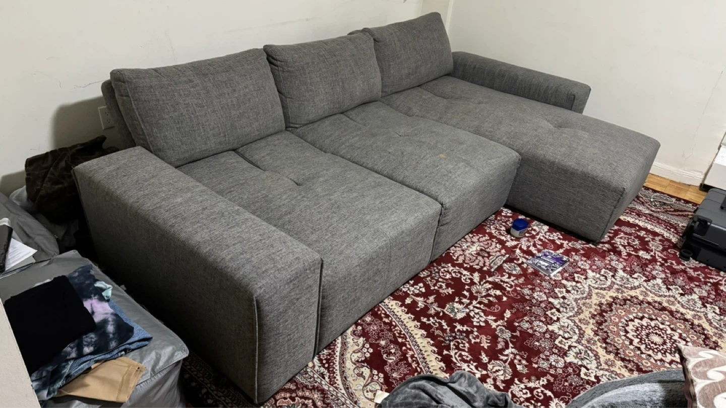 Grey Sectional Sofa - photo 2