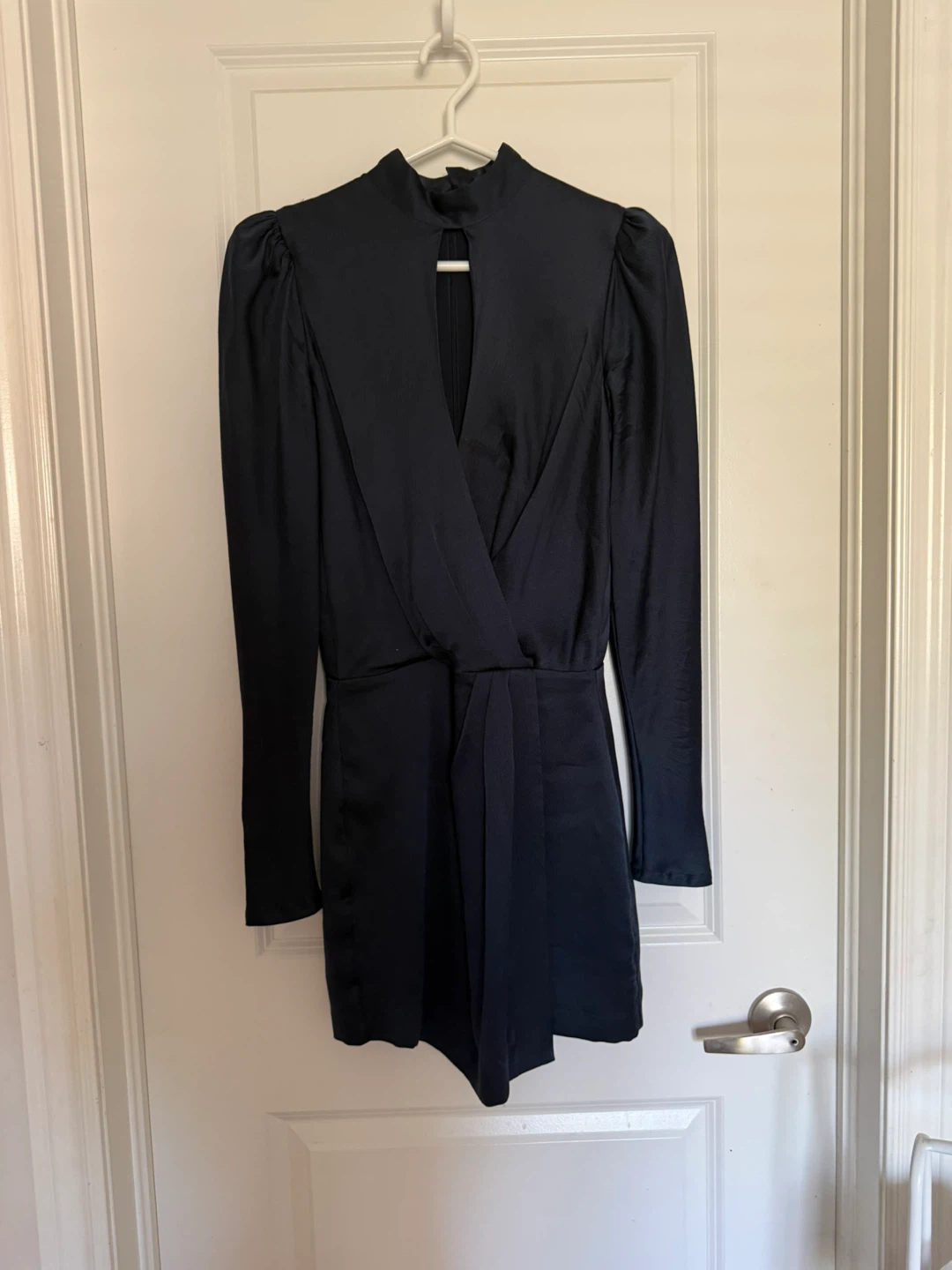 Navy Blue Long Sleeve Romper - photo 2