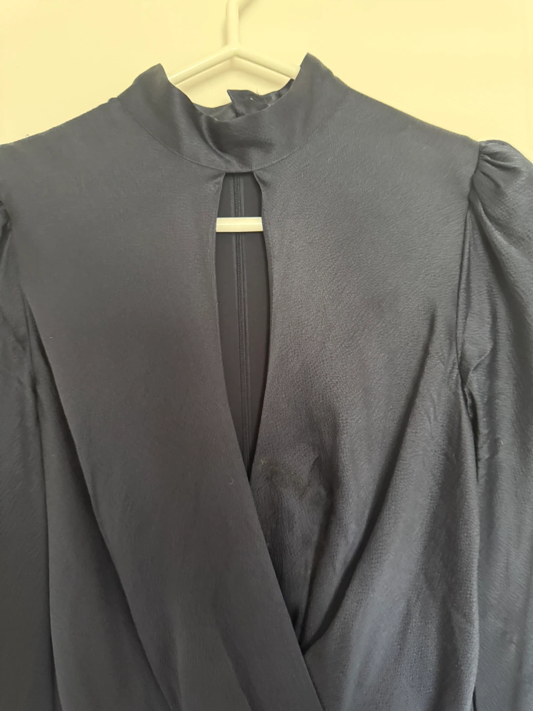 Navy Blue Long Sleeve Romper - photo 4