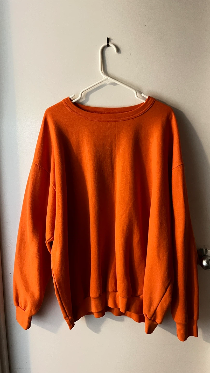 Orange Crewneck Sweatshirt 3XL - photo 2