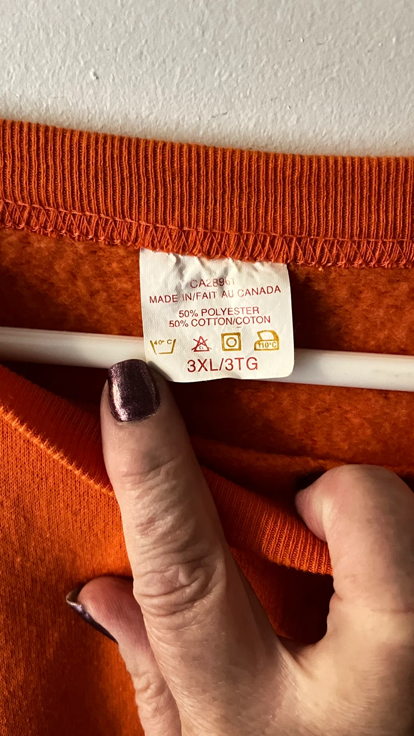 Orange Crewneck Sweatshirt 3XL - photo 3