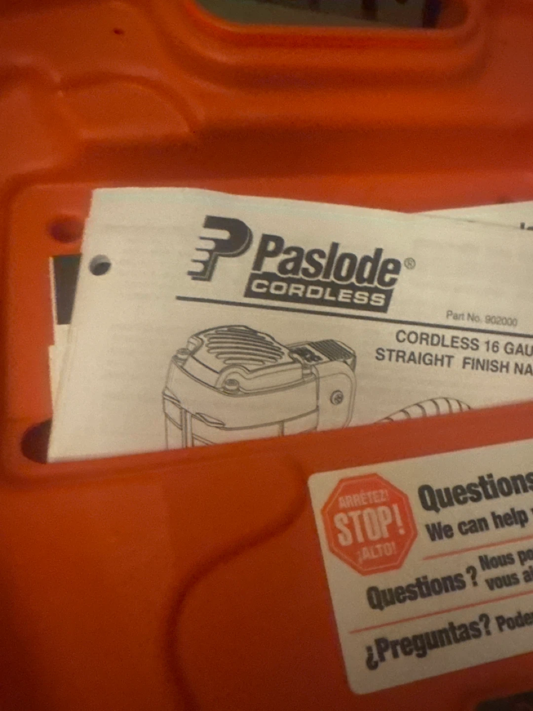 Paslode 16 GA Cordless Straight Finish Nailer - photo 5