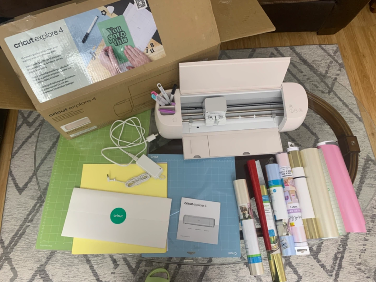 Cricut Explore 4 Air 2 Machine with Accessories and Vinyl