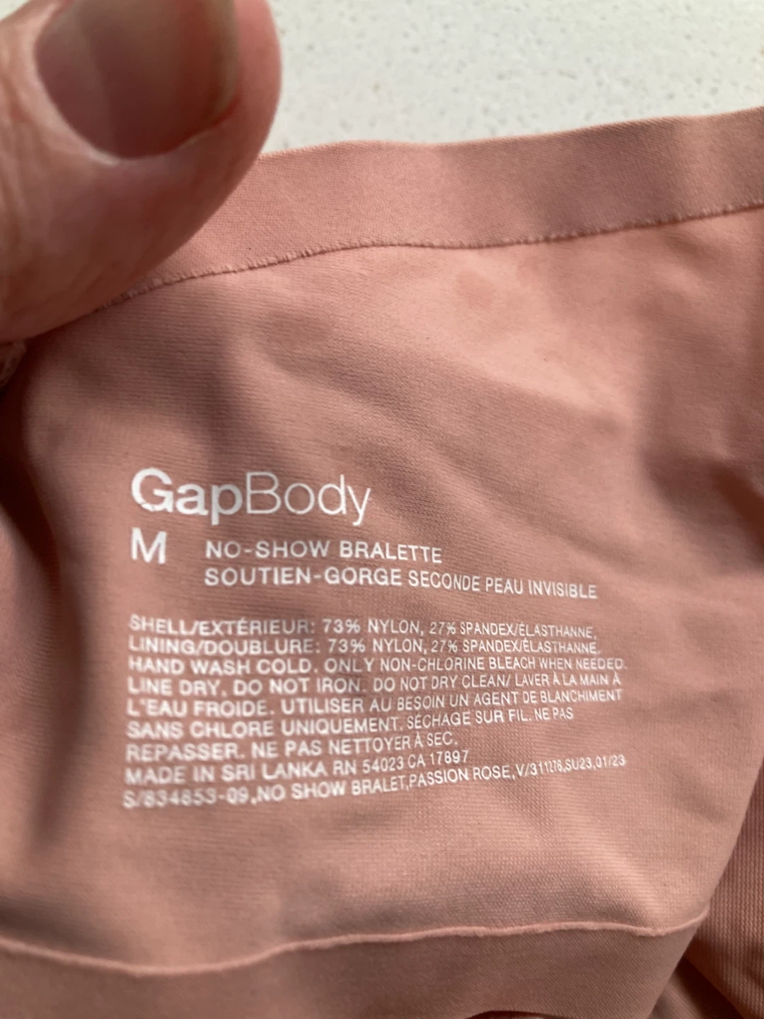 FREE GapBody No-Show Bralette - Size M - photo 2