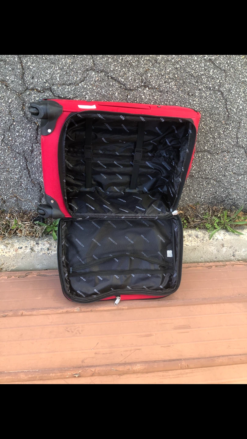 Red Rolling Suitcase Carry-On - photo 3