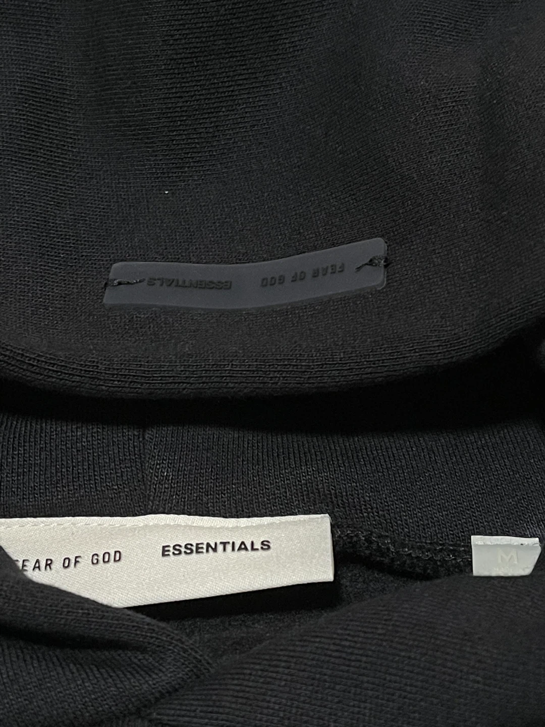 Essentials FOG Jet Black Classic Fit Fleece Hoodie - photo 5