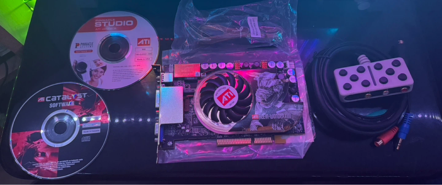 ATI All-In-Wonder X800 XL in Box Retro AGP GPU w/ Accessories - photo 2