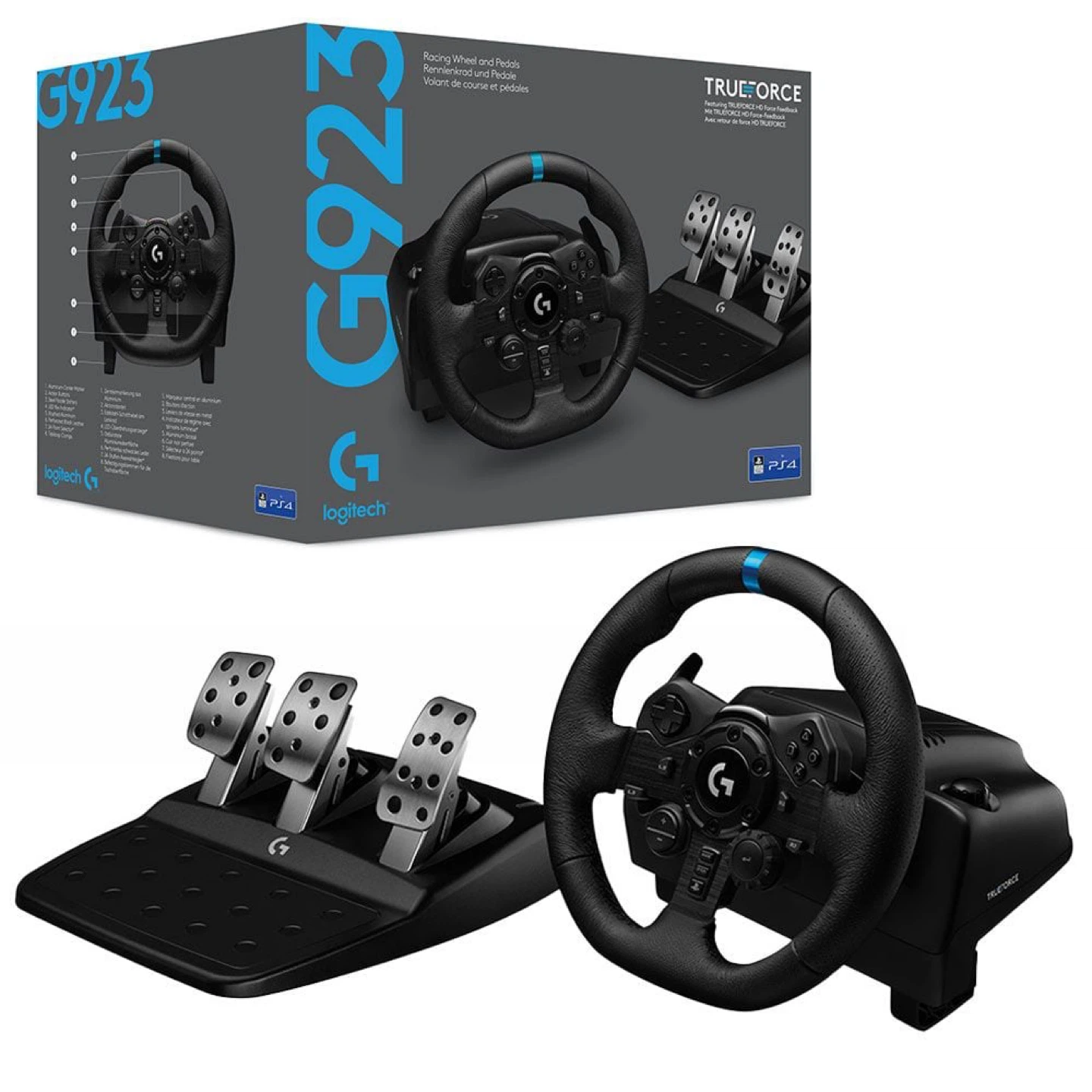 Logitech G923 Racing Wheel and Pedals (PS4)