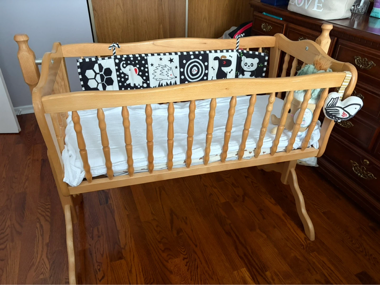 Wooden Baby Bassinet/Cradle