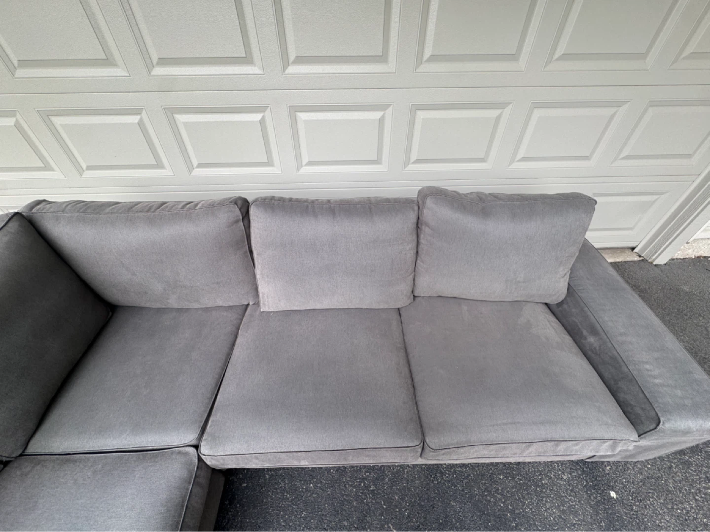 FREE DELIVERY gray sectional couch - photo 3
