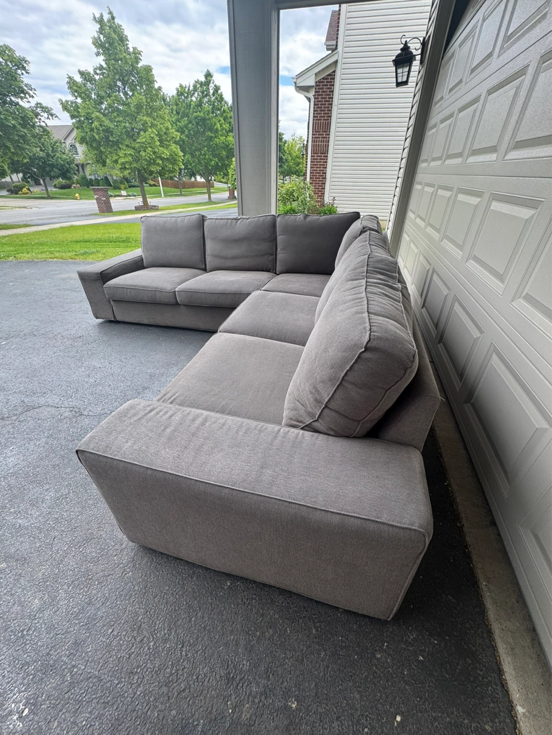 FREE DELIVERY gray sectional couch - photo 2