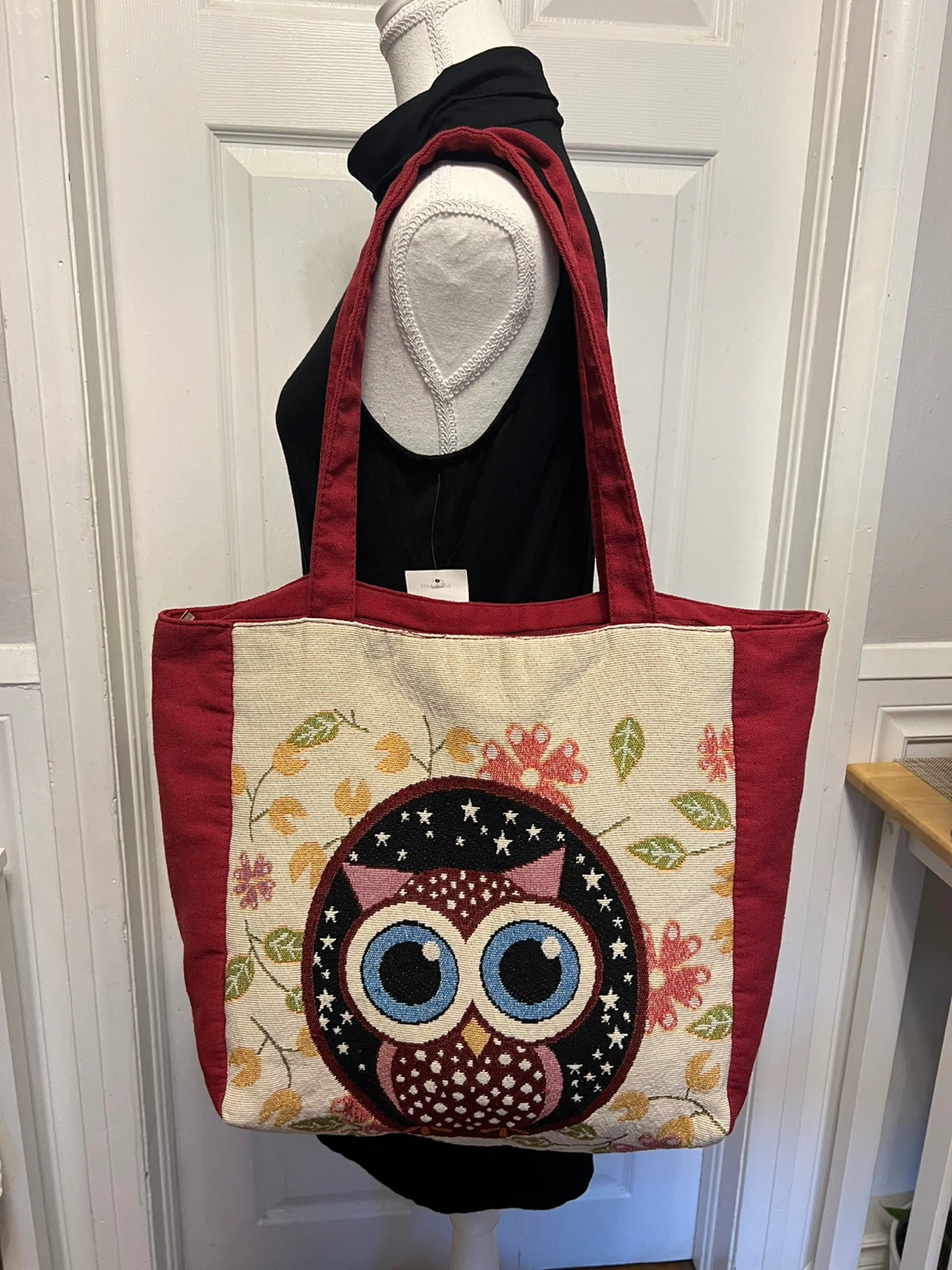 Tote Bag with Owl Design