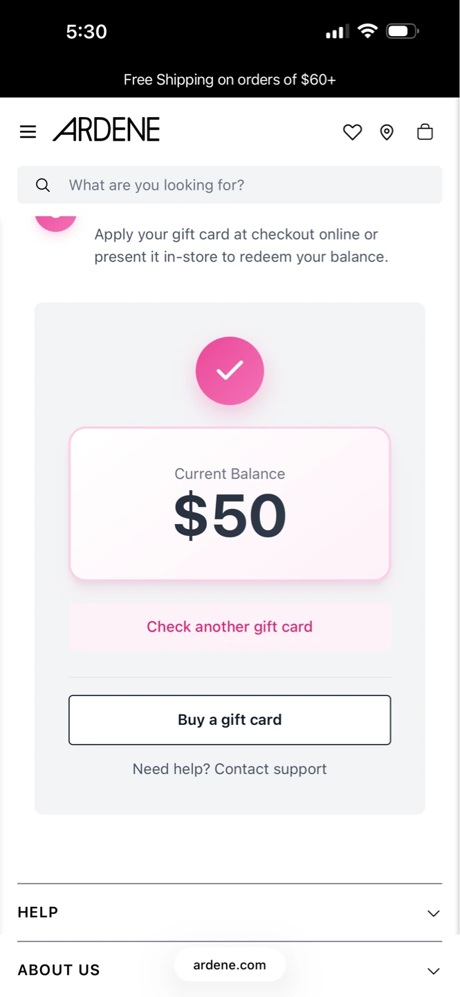 Ardene Gift Card - $50 - photo 2